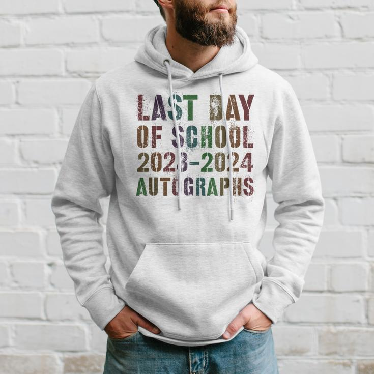 Vintage Last Day Of School 2024 Autographs Signature Sign My Hoodie Gifts for Him