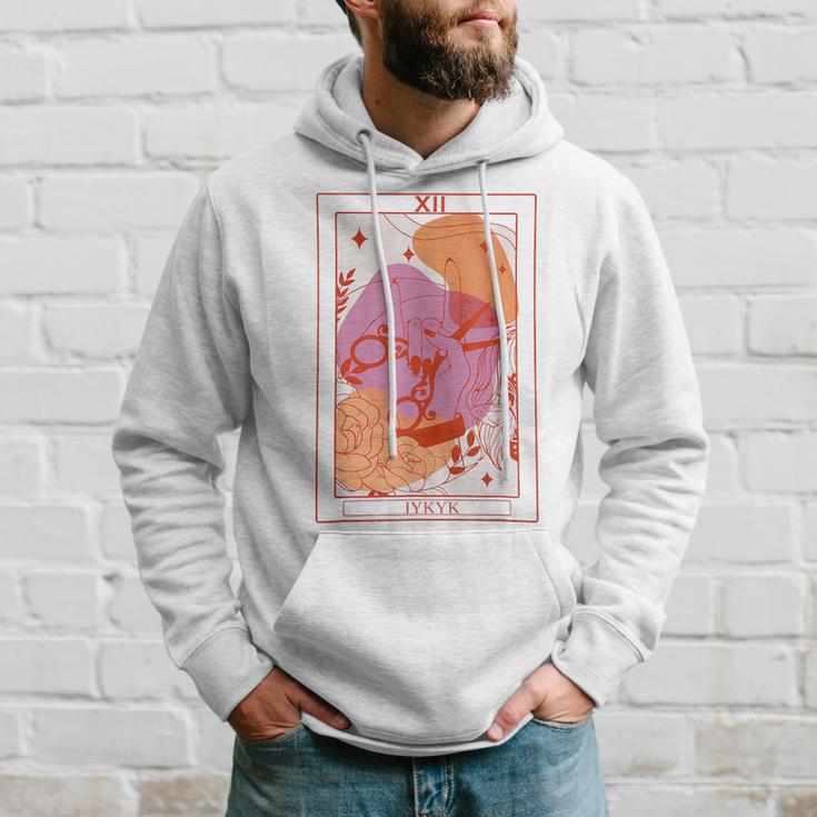 Vintage Lesbian Sapphic Tarot Card Cool Queer Ally Pride Hoodie Gifts for Him