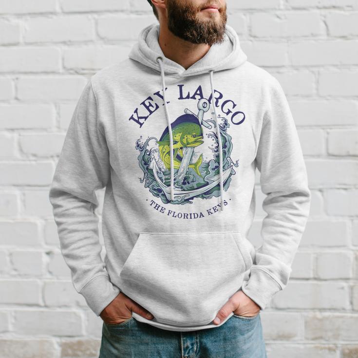 Vintage Mahi Mahi Key Largo Florida Hoodie Gifts for Him