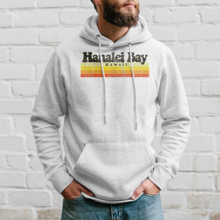 Vintage Retro 70S 80S Hanalei Bay Hawaii Hoodie Gifts for Him