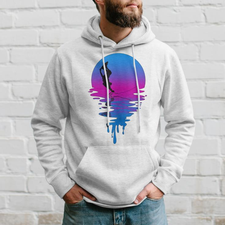Vintage Retro Sunset Wakeboard Hoodie Gifts for Him