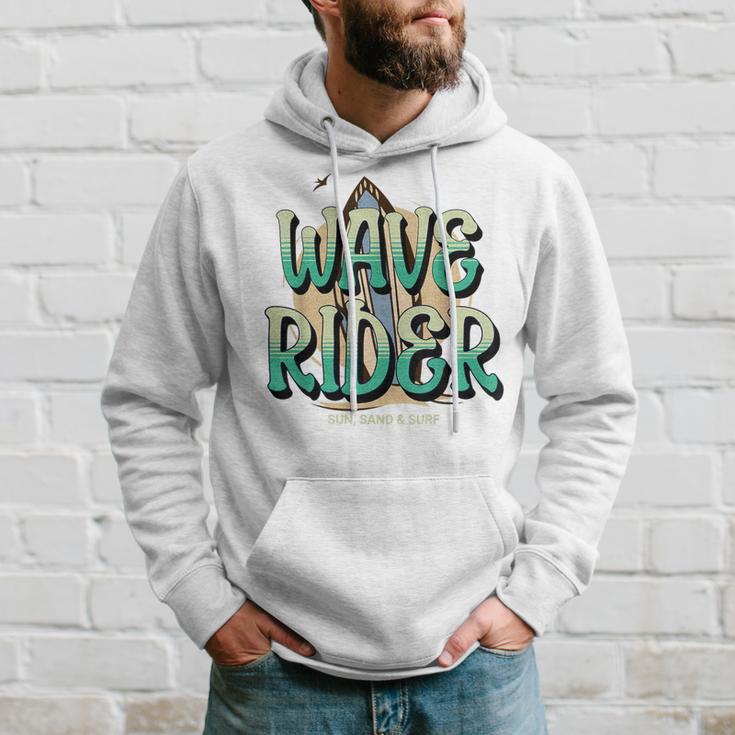 Wave Rider Surfing Surfboard Men Hoodie Gifts for Him