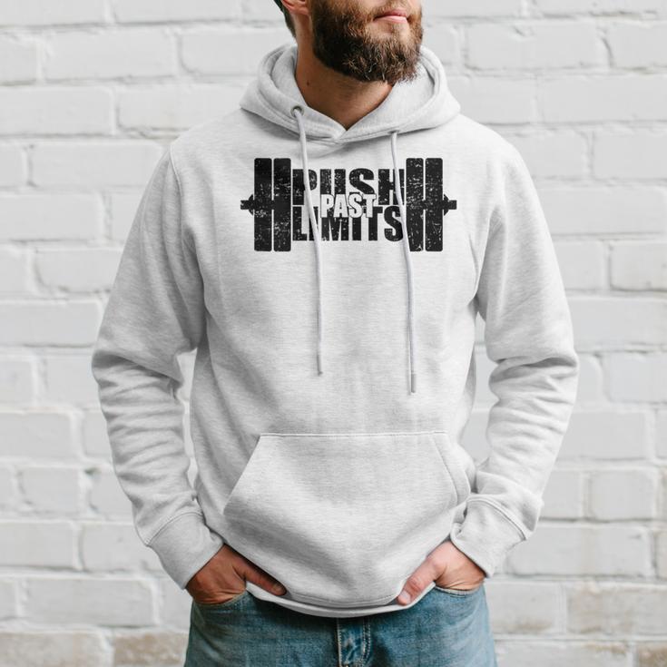 Weight Lifting Push Past Limits Gym Fitness Hoodie Gifts for Him