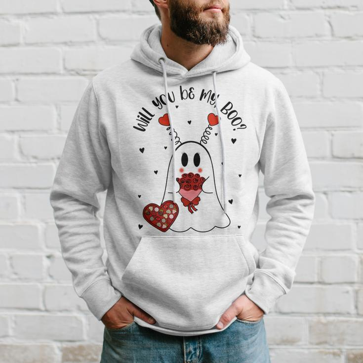 Will You Be My Boo Boujee Valentines Day Ghost Hoodie Gifts for Him