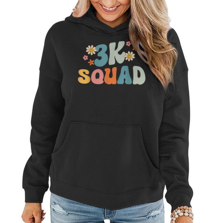 3K Squad Teacher Twos Threes Crew Prek Elementary Women Hoodie