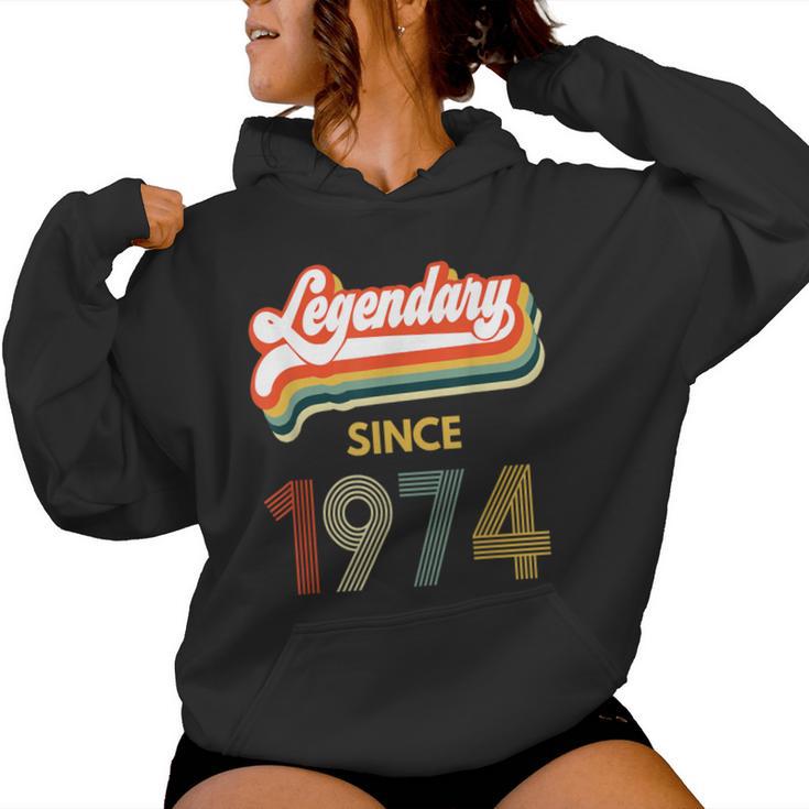 45Th Birthday Legendary Since 1974 Vintage Retro Women Women Hoodie