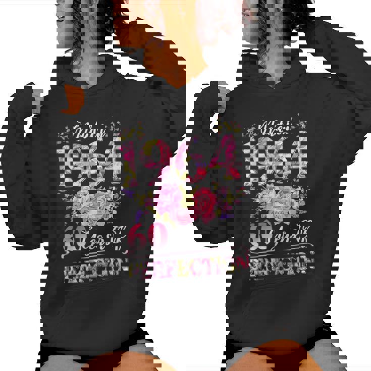 60 Year Old Made In 1964 Birthday Floral 60Th Birthday Women Women Hoodie