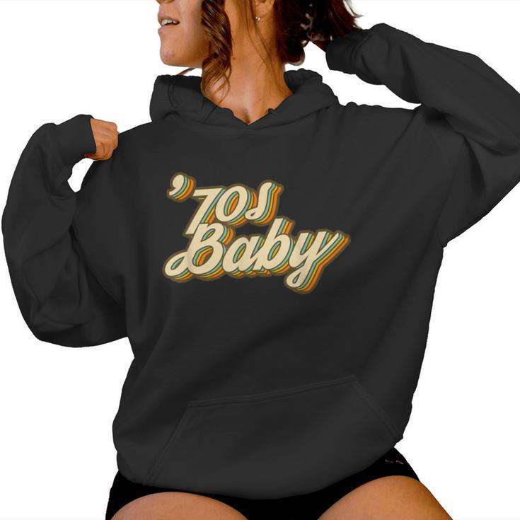 70S Baby Retro Vintage Made In Seventies Groovy Graphics Women Hoodie