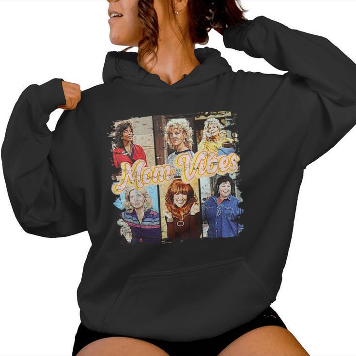 80'S 90'S Mom Vibes Mom Life Mother's Day Vintage Mama Women Hoodie