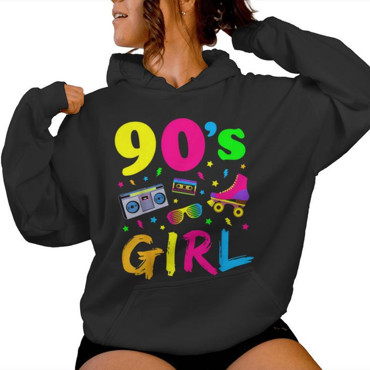 90'S Girl Birthday Party Costume Retro Vintage Women Women Hoodie