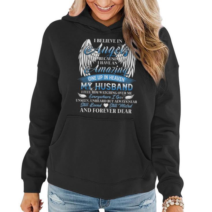 I Have An Amazing One Up In Heaven My Husband Still Missed Women Hoodie