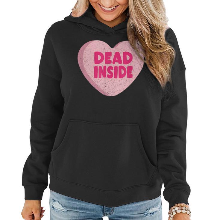 Anti Valentines Day Valentines Candy Heart Women Hoodie