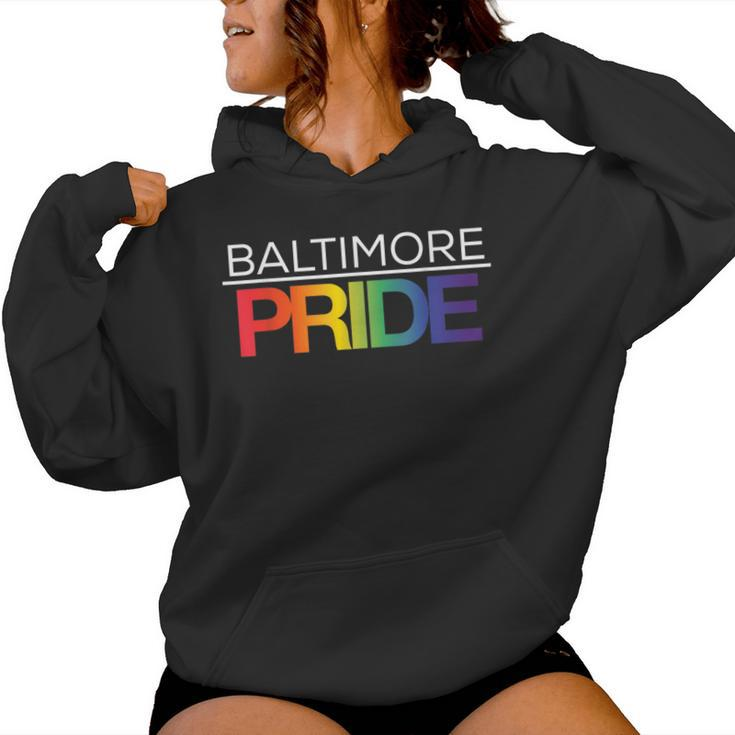 Baltimore Pride Lgbtq Rainbow Women Hoodie