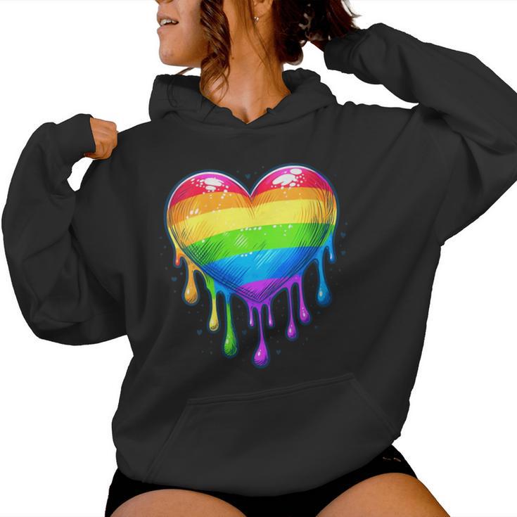 SUWATOIN Gay Pride Rainbow Heart Shirt LGBT Pride Mes Camiseta