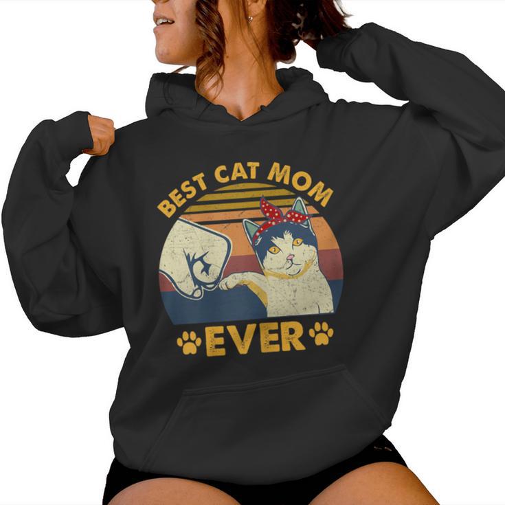 Best Cat Mom Ever Cute & Cat Mom Women Hoodie