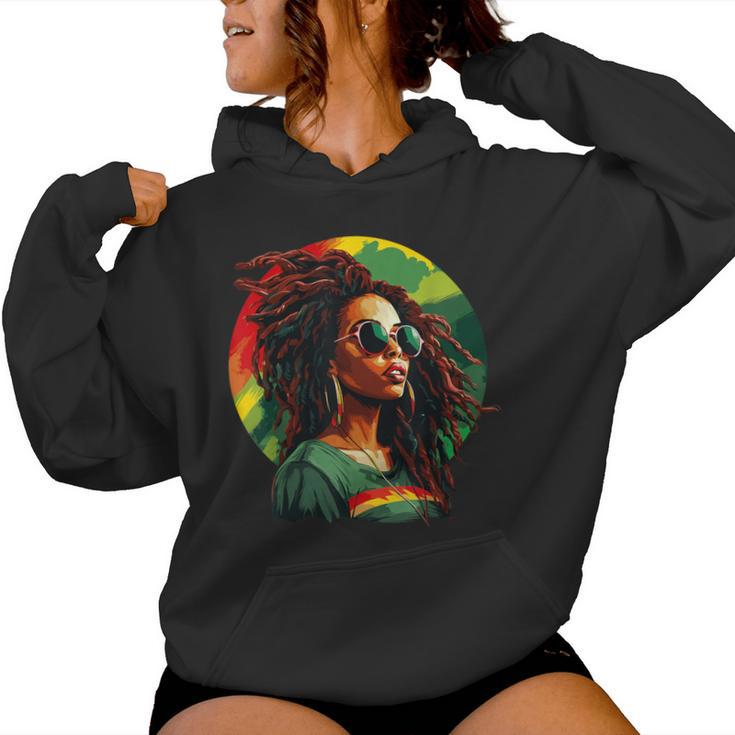 Black Afro American Junenth Afrocentric Women Hoodie