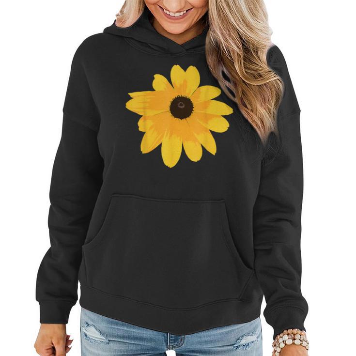 Black Eyed Susan Giant Yellow Flower Print Women Hoodie