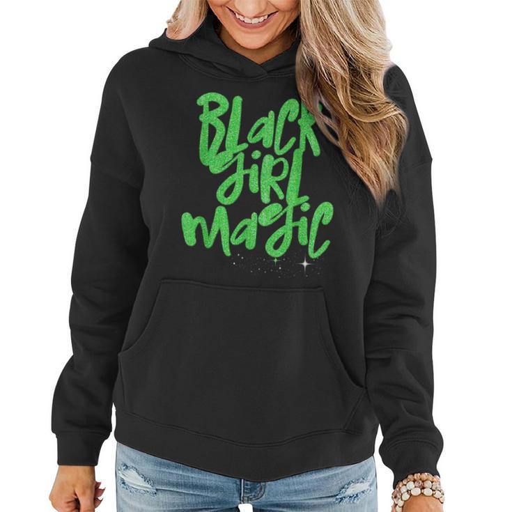 Black Girl Magic Lime Green African Queen Melanin Women Hoodie