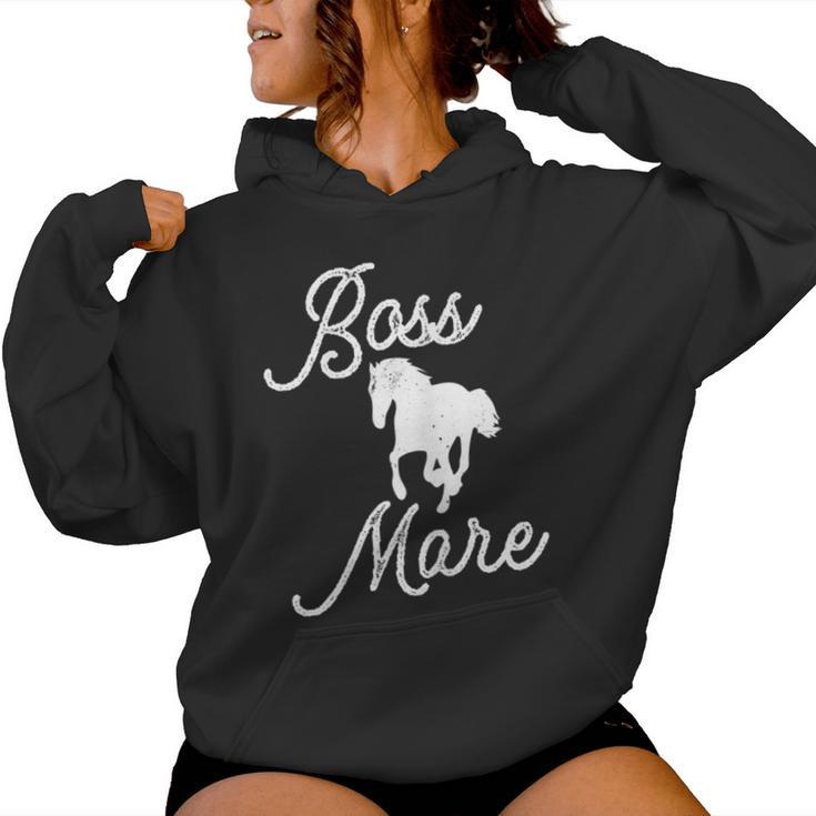 Boss Mare Horse For Horseback Riding Equestrians Women Hoodie