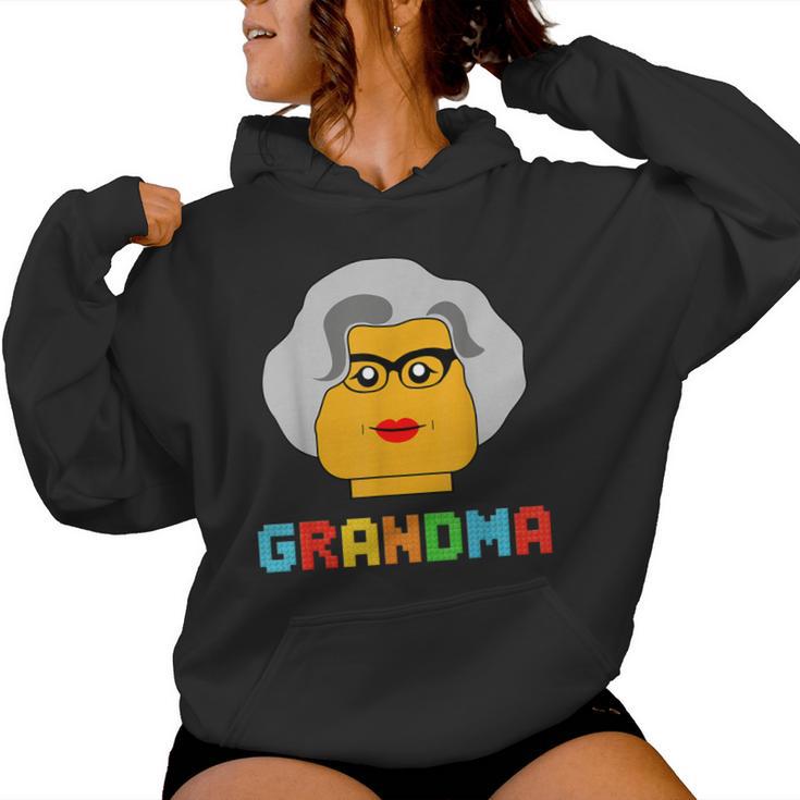 Building Block Brick Grandma Master Builder Family Matching Women Hoodie