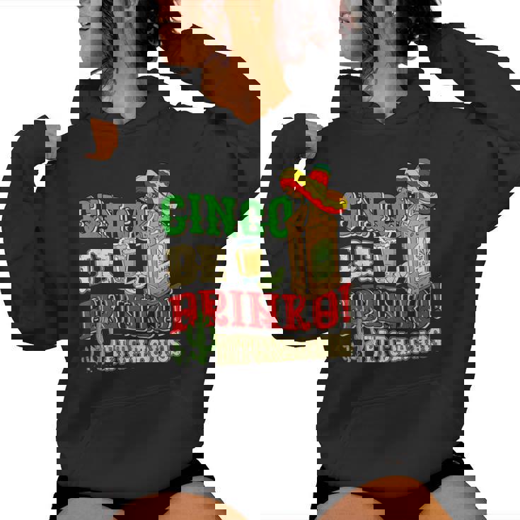 Cinco De Drinko Bitchachos Tequila Shots Cinco De Mayo Women Hoodie