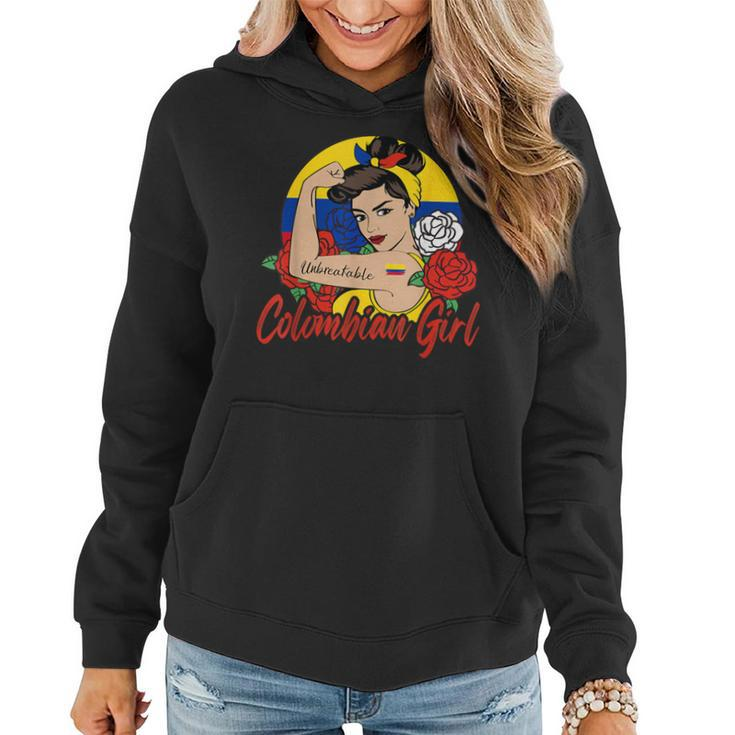 Colombia Girl Colombian Mujer Colombiana Flag Women Hoodie