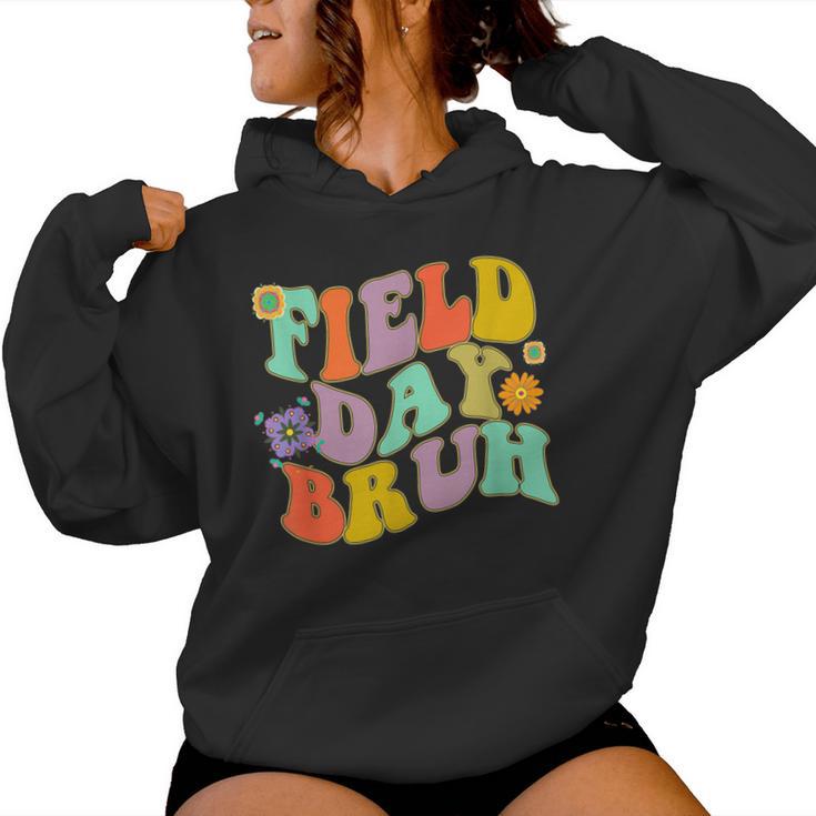 Cool Groovy Flower Field Day Bruh School Field Trip Women Hoodie