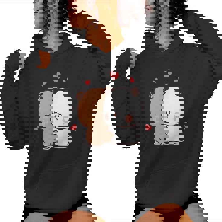 Cute Bubu Dudu Panda Bears Sweet Love Bubu And Dudu Women Hoodie