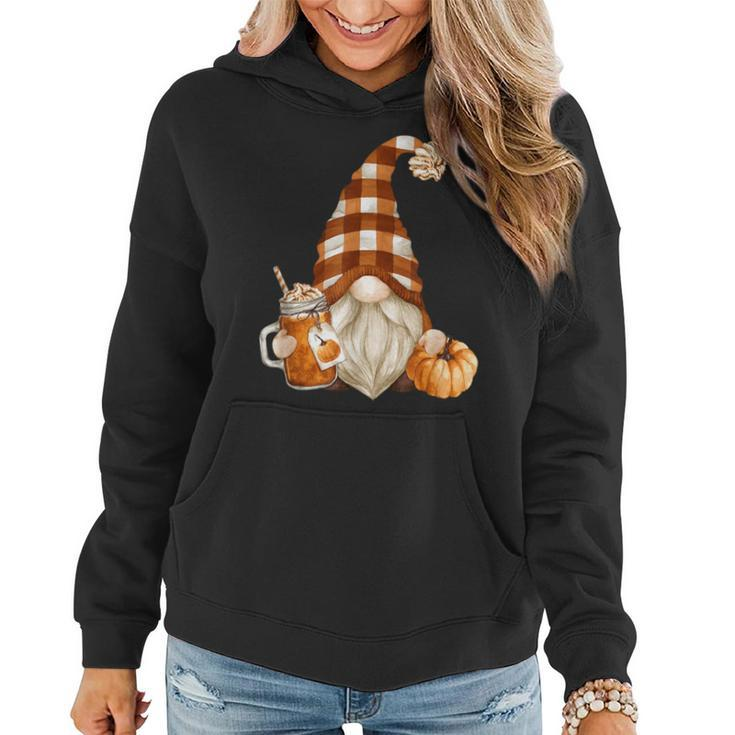 Cute Holiday Gnome For Thanksgiving With Fall Pumpkin Spice Women Hoodie