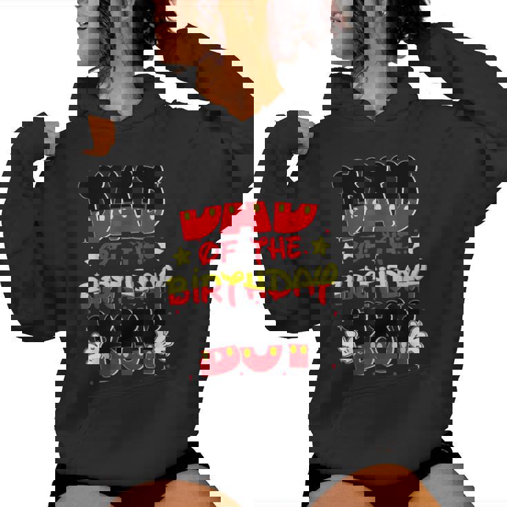 Dad And Mom Birthday Boy Mouse Family Matching Women Hoodie