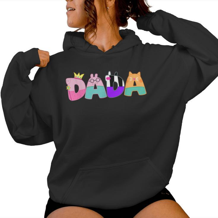 Dad And Mom Dada Birthday Girl Pig Family Party Decorations Women Hoodie