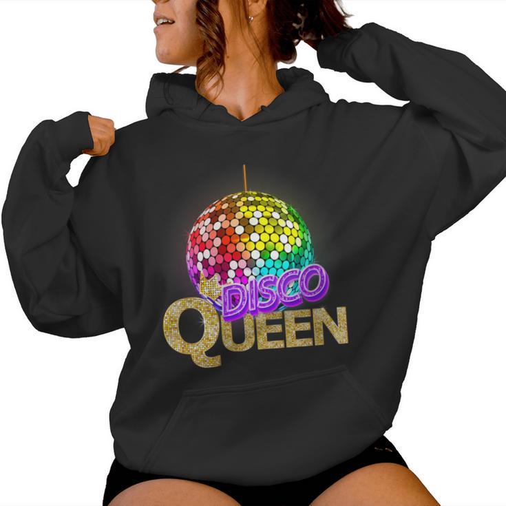 Dancing Queen Vintage Dancing 70S Disco Queen Women Hoodie