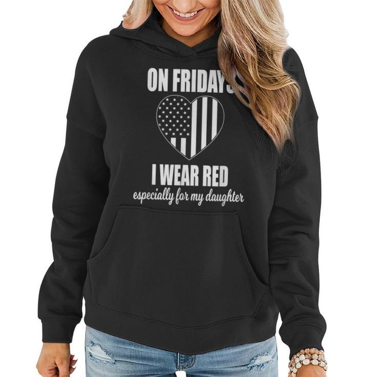 Deployed Daughter Red Friday Military Women Hoodie