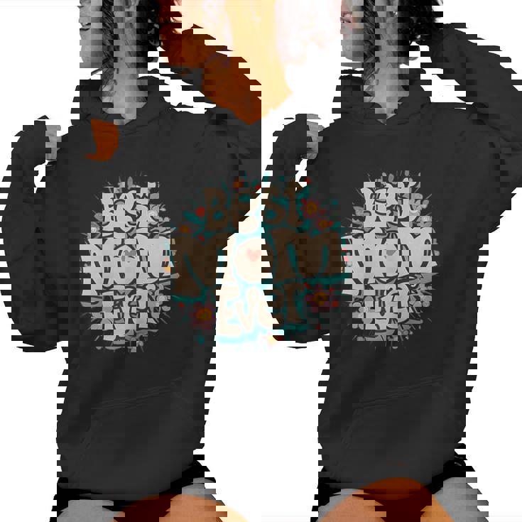 Día De La Madre Best Mom Ever Sudadera con capucha para mujer