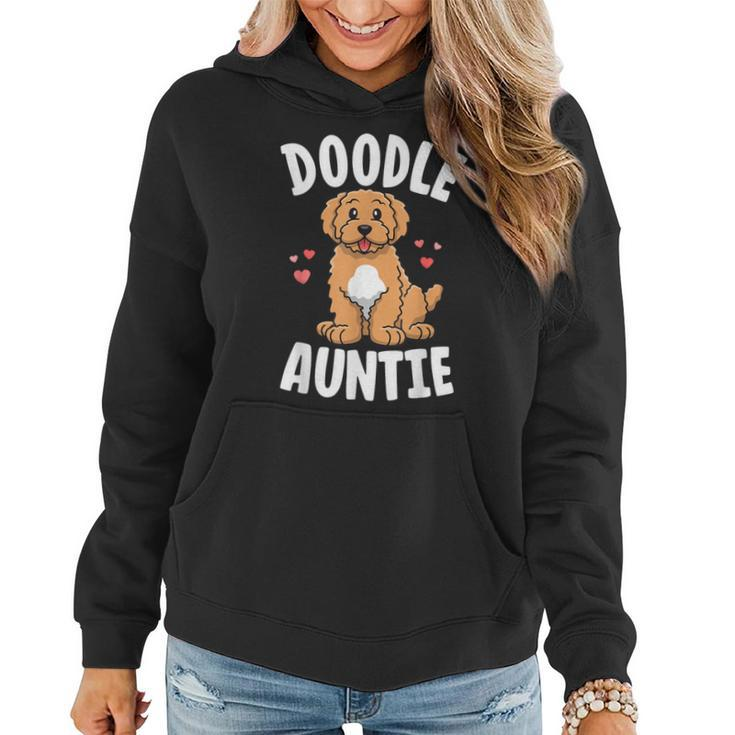 Doodle Auntie Goldendoodle Kawaii Dog Aunt Women Hoodie