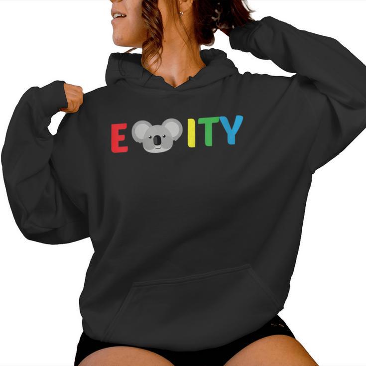 Ekoalaity Koala Equality Lgbt Community Animal Pun Women Hoodie