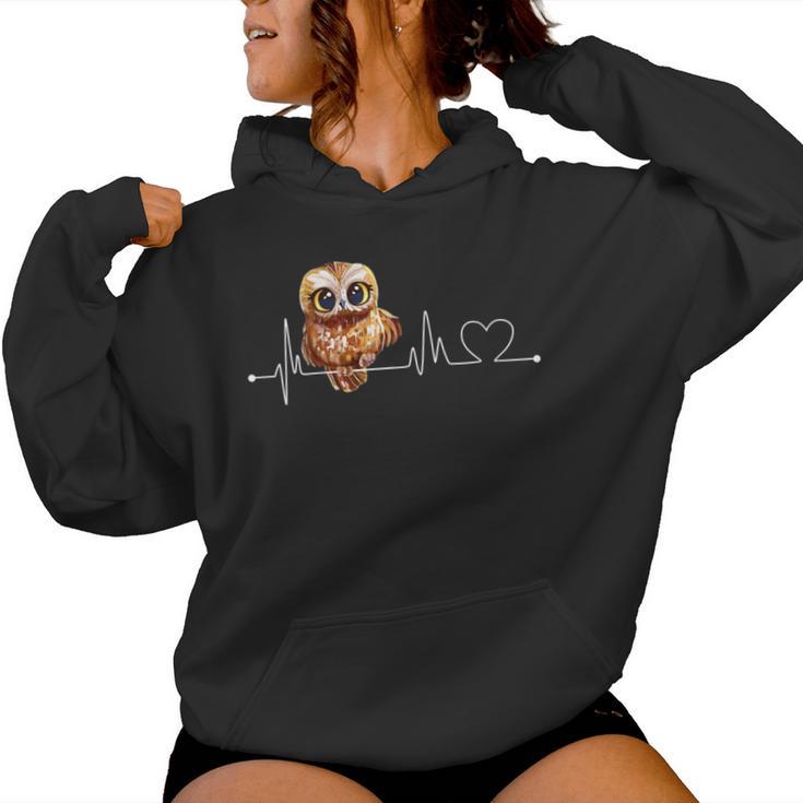 El Lindo Latido Del Búho Cuello Sudadera con capucha para mujer