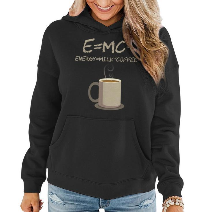 EMc2 Science Coffee Energy Milk Coffee Women Hoodie