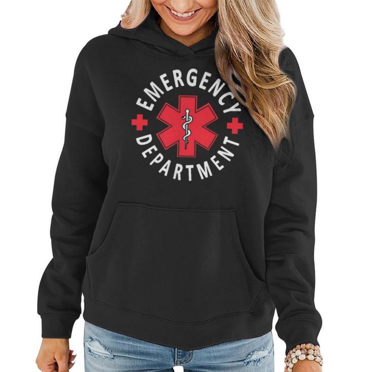 Emergency Department Emergency Room Healthcare Nursing Nurse Women Hoodie