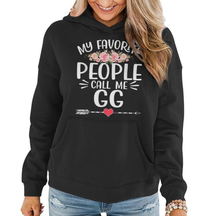 My Favorite People Call Me Gg Floral Mother's Day Women Hoodie