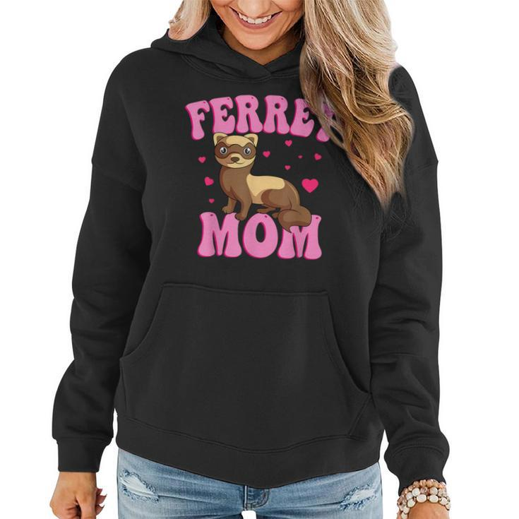 Ferret Mom Animal Lover Mother's Day Women Hoodie
