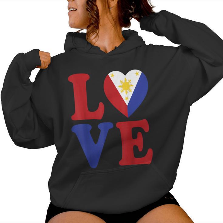 Filipino Patriotic & From Philippines Flag Country Women Hoodie