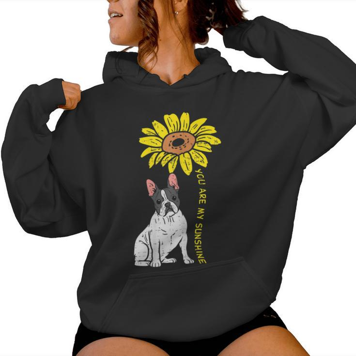 French Bulldog Sunflower Sunshine Frenchie Dog Women Women Hoodie