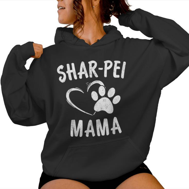 Fun Shar Pei Mama Pet Lover Apparel Dog Shar-Peis Mom Women Hoodie