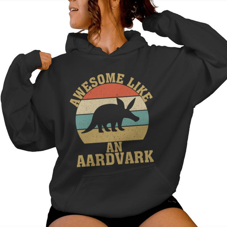Aardvark For Animal Aardvark Lover Vintage Women Hoodie