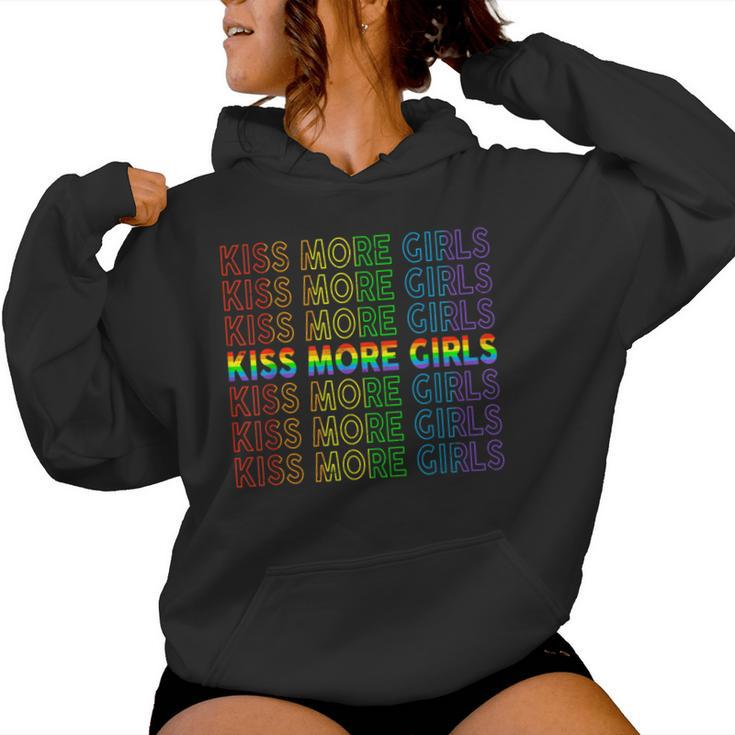 Gay Lesbian Pride Lgbt Kiss More Girls Feminist Pride Women Hoodie