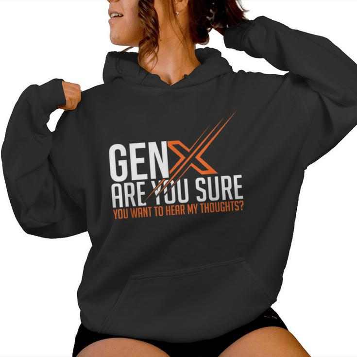 Generation X Humor 60S 70S Gen-Xers Sarcastic Gen X Women Hoodie
