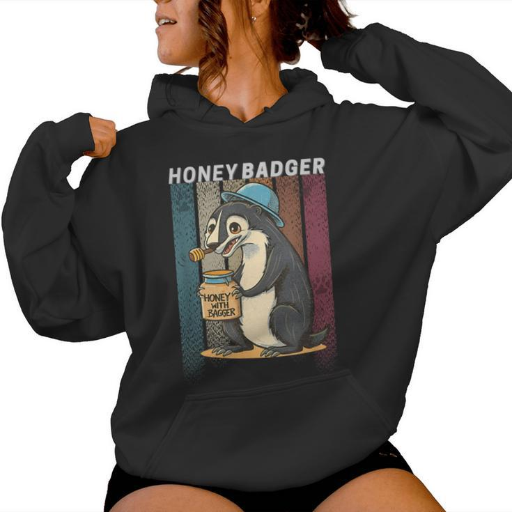 Honey Badger For Vintage Honey Badger Women Hoodie