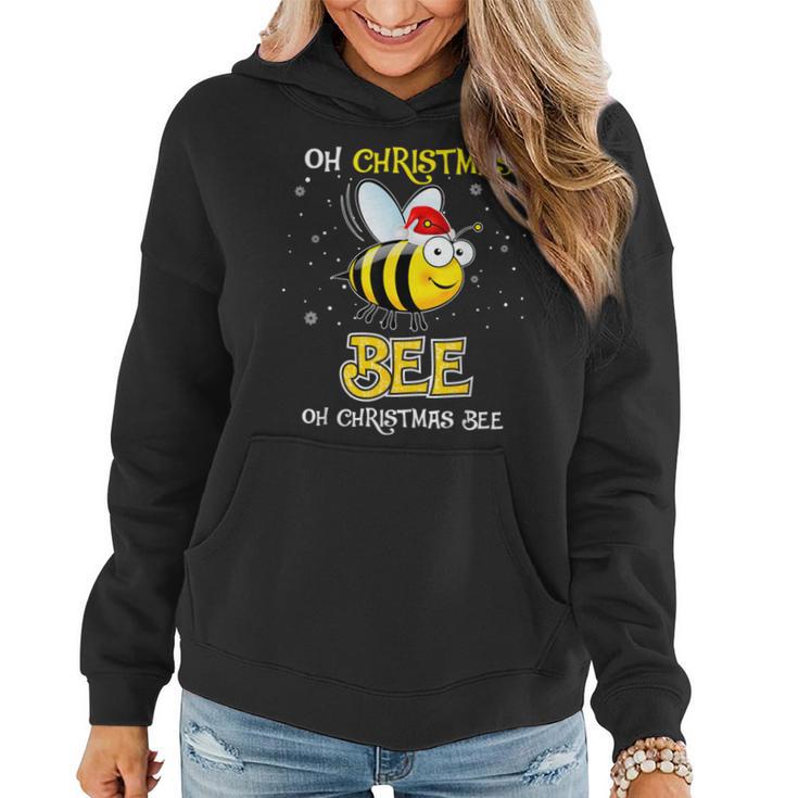 Oh Christmas Bee Oh Christmas Bee Xmas Pajamas Women Hoodie