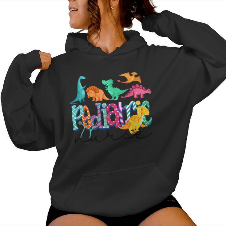 Pediatric Nurse Dinosaurs Respiratory Therapist Nurse Women Hoodie